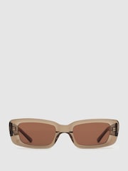 DMY Studios Transparent Rectangular Sunglasses - Image 1 of 5