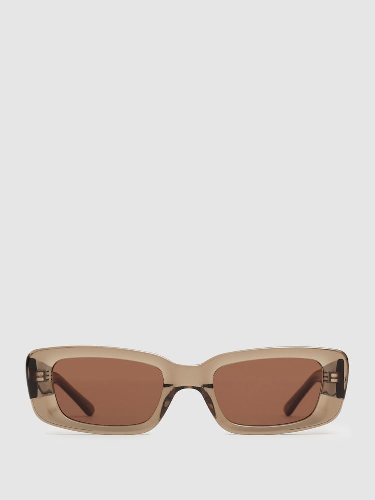 DMY Studios Transparent Rectangular Sunglasses - Image 1 of 5
