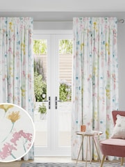 Multi Isla Floral Made to Measure 100% Cotton Curtains - Image 1 of 9