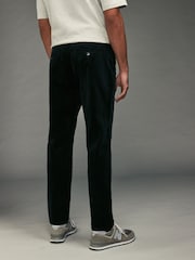 Navy Blue Slim Fit Corduroy Chino Trousers - Image 2 of 6