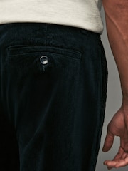 Navy Blue Slim Fit Corduroy Chino Trousers - Image 3 of 6