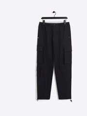 River Island Black Smart Techy Cargo Trousers - Image 5 of 5
