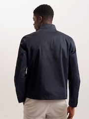 Ted Baker Blue Lehurst Nylon Blend Harrington Jacket - Image 4 of 6