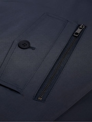 Ted Baker Blue Lehurst Nylon Blend Harrington Jacket - Image 5 of 6