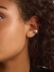 Gold Tone Chunky Ear Cuffs - Image 3 of 5