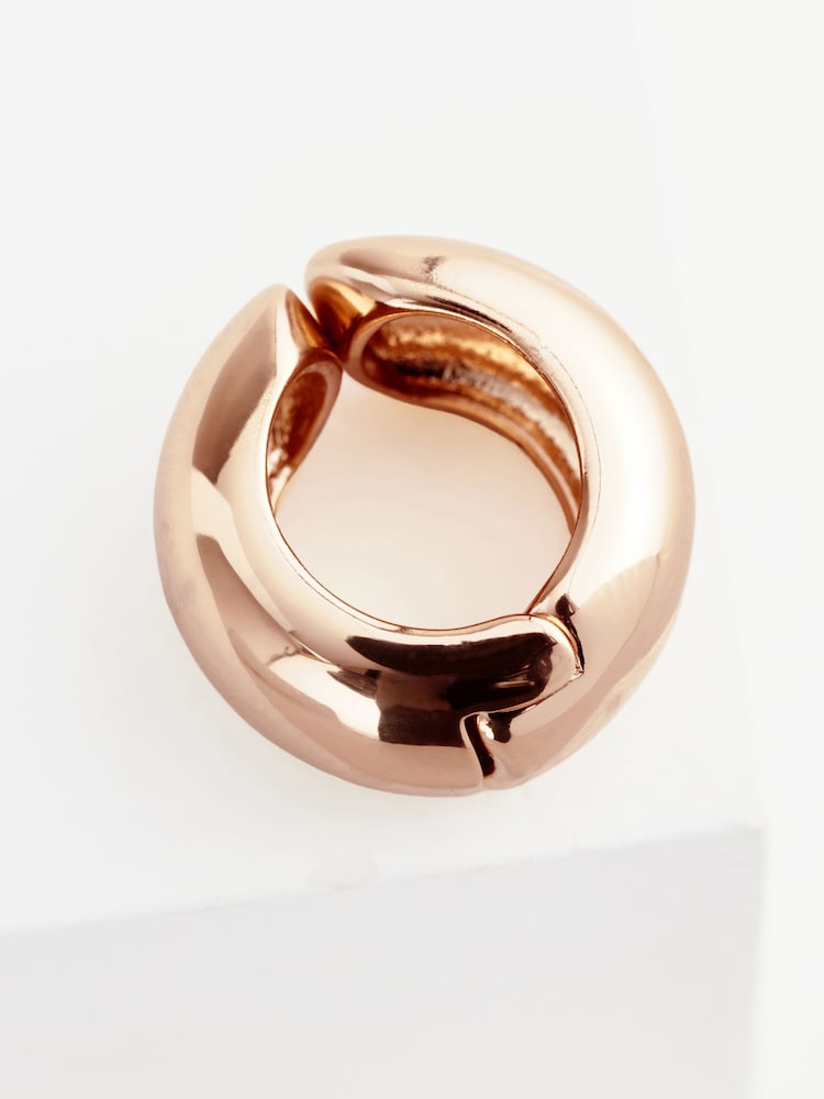 Gold Tone Chunky Ear Cuffs - Image 5 of 5