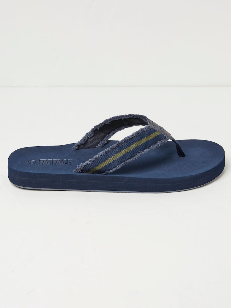 FatFace Harris Blue Flip Flops - Image 1 of 3