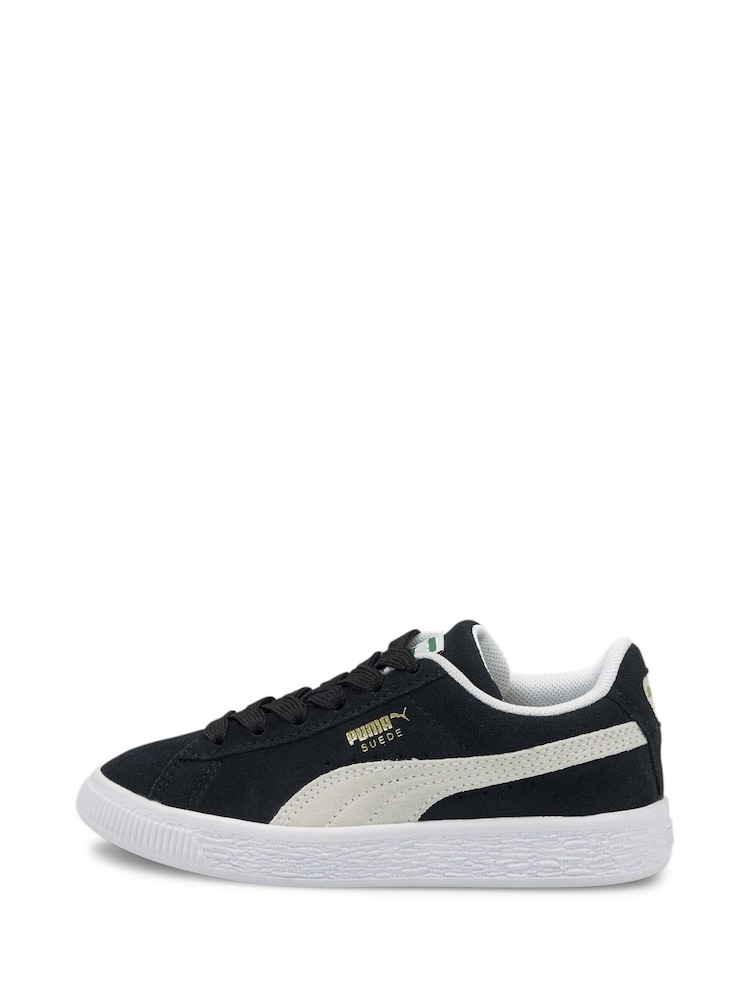 Черный - Puma замшевые классические детские кроссовки XXI - Изображение 2 из 6