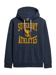 Superdry Blue Track & Field Athletic Graphic Hoodie - Image 5 of 7