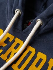 Superdry Blue Track & Field Athletic Graphic Hoodie - Image 6 of 7