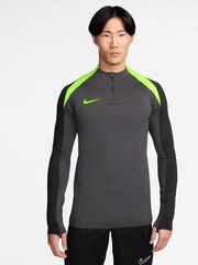 Nike Anthracite Grey Dri-FIT Strike Quarter Zip Training Top - Image 1 of 3
