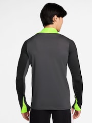 Nike Anthracite Grey Dri-FIT Strike Quarter Zip Training Top - Image 2 of 3