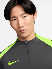 Nike Anthracite Grey Dri-FIT Strike Quarter Zip Training Top - Image 3 of 3