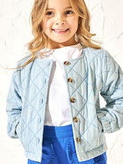 Angel & Rocket – Felice – gesteppte Jeansjacke aus 100 % Baumwolle - Bild 1 von 5