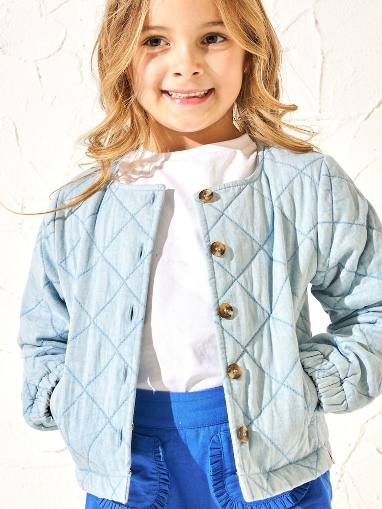 Angel & Rocket – Felice – gesteppte Jeansjacke aus 100 % Baumwolle - Bild 1 von 5