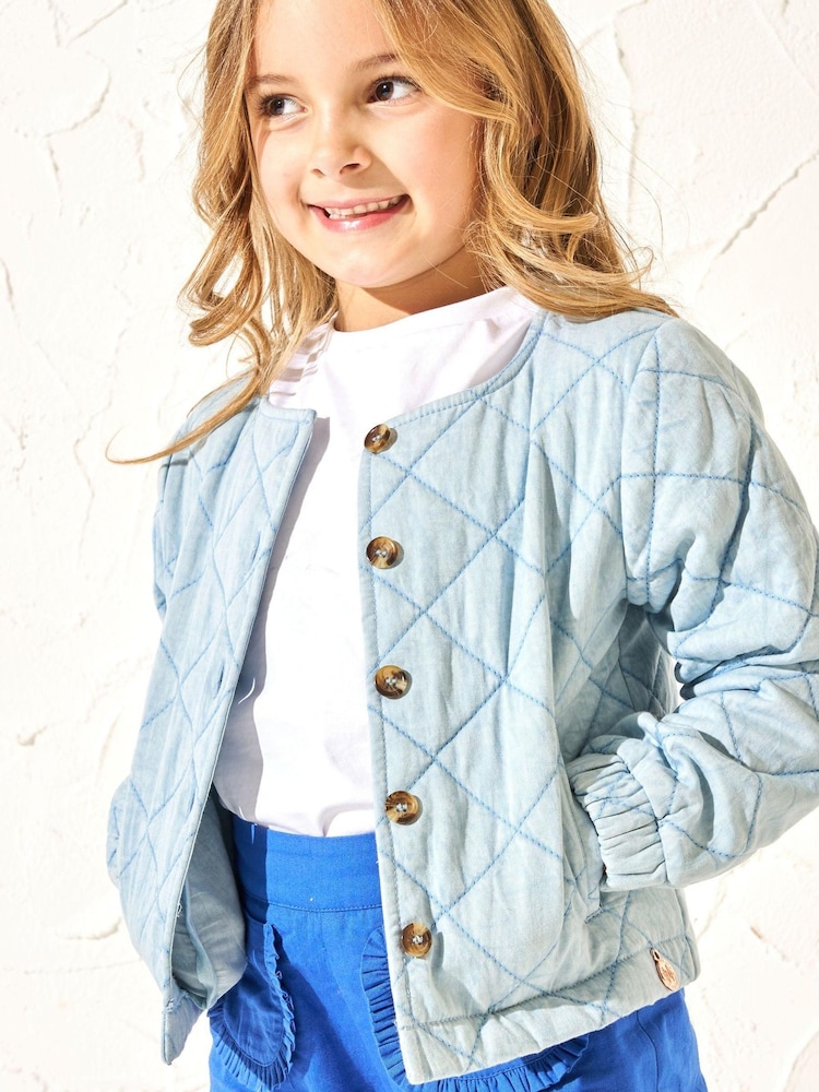 Angel & Rocket – Felice – gesteppte Jeansjacke aus 100 % Baumwolle - Bild 2 von 5