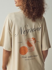 Negroni Cocktail Graphic Negroni Cocktail Graphic 100% Cotton T-Shirt - Image 5 of 10
