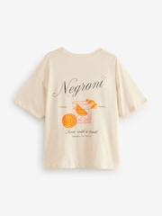 Negroni Cocktail Graphic Negroni Cocktail Graphic 100% Cotton T-Shirt - Image 8 of 10