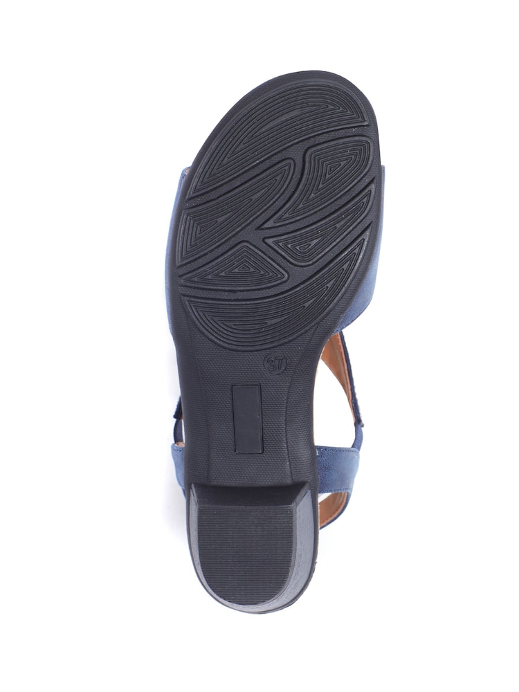 Pavers Blue Pavers Natural Heeled Slingback Sandals - Image 5 of 5 Pavers Blue Pavers Natural Heeled Slingback Sandals - Image 5 of 5