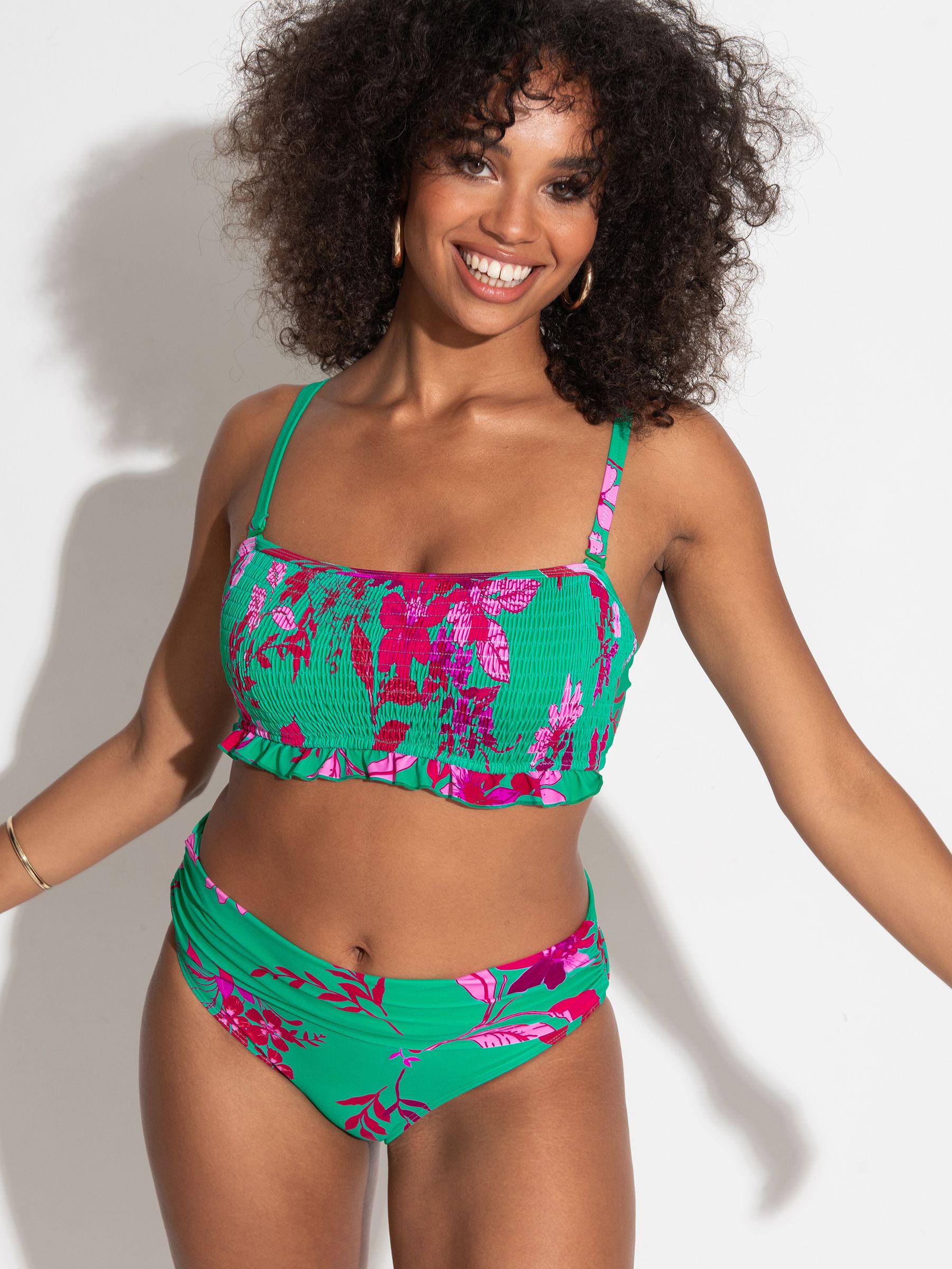 Acheter Vert Rose Multicolore Pour Moi Free Spirit Top bandeau sans bretelles a armatures Bikini from Next Luxembourg