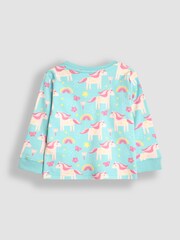 JoJo Maman Bébé Pink Unicorn Pyjamas 2 Pack - Image 5 of 9