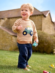 JoJo Maman Bébé Natural Tractor Jumper - Image 1 of 5