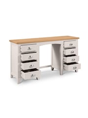 Julian Bowen Grey Richmond Twin Pedestal Dressing Table - Image 2 of 6