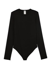 Victoria's Secret PINK Black Long Sleeve Soft Stretch Bodysuit - Image 3 of 3