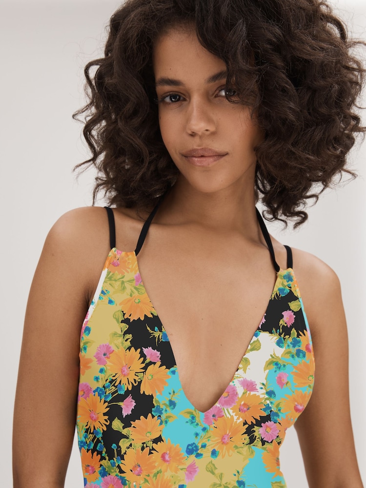 Florere Printed Dual Strap Swimsuit - Image 4 of 5