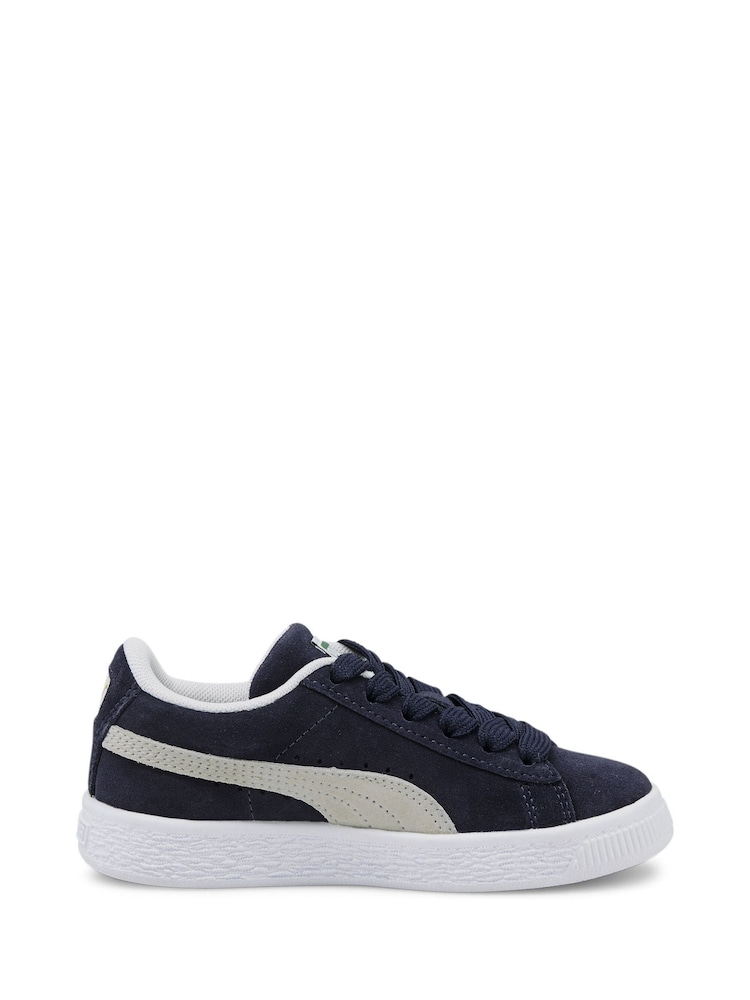 Puma Blue Suede Classic XXI Kids Trainers - Image 1 of 6