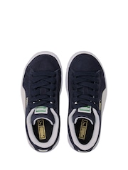 Puma Blue Suede Classic XXI Kids Trainers - Image 3 of 6