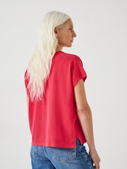 Hush Pink Emmerline Linen Blend Knitted Top - Image 3 of 5