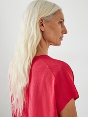 Hush Pink Emmerline Linen Blend Knitted Top - Image 4 of 5