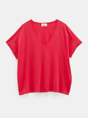 Hush Pink Emmerline Linen Blend Knitted Top - Image 5 of 5