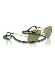 Rayban Junior Gold Tone Rj9506S Pilot Sunglasses - Image 1 of 6
