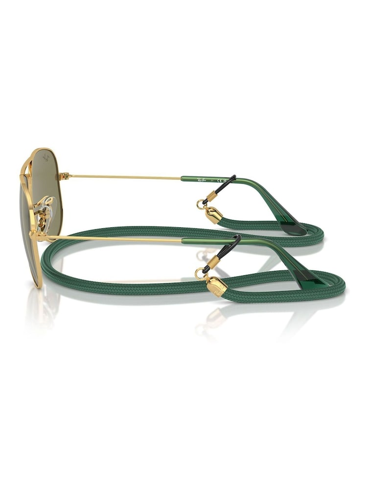 Rayban Junior Gold Tone Rj9506S Pilot Sunglasses - Image 6 of 6