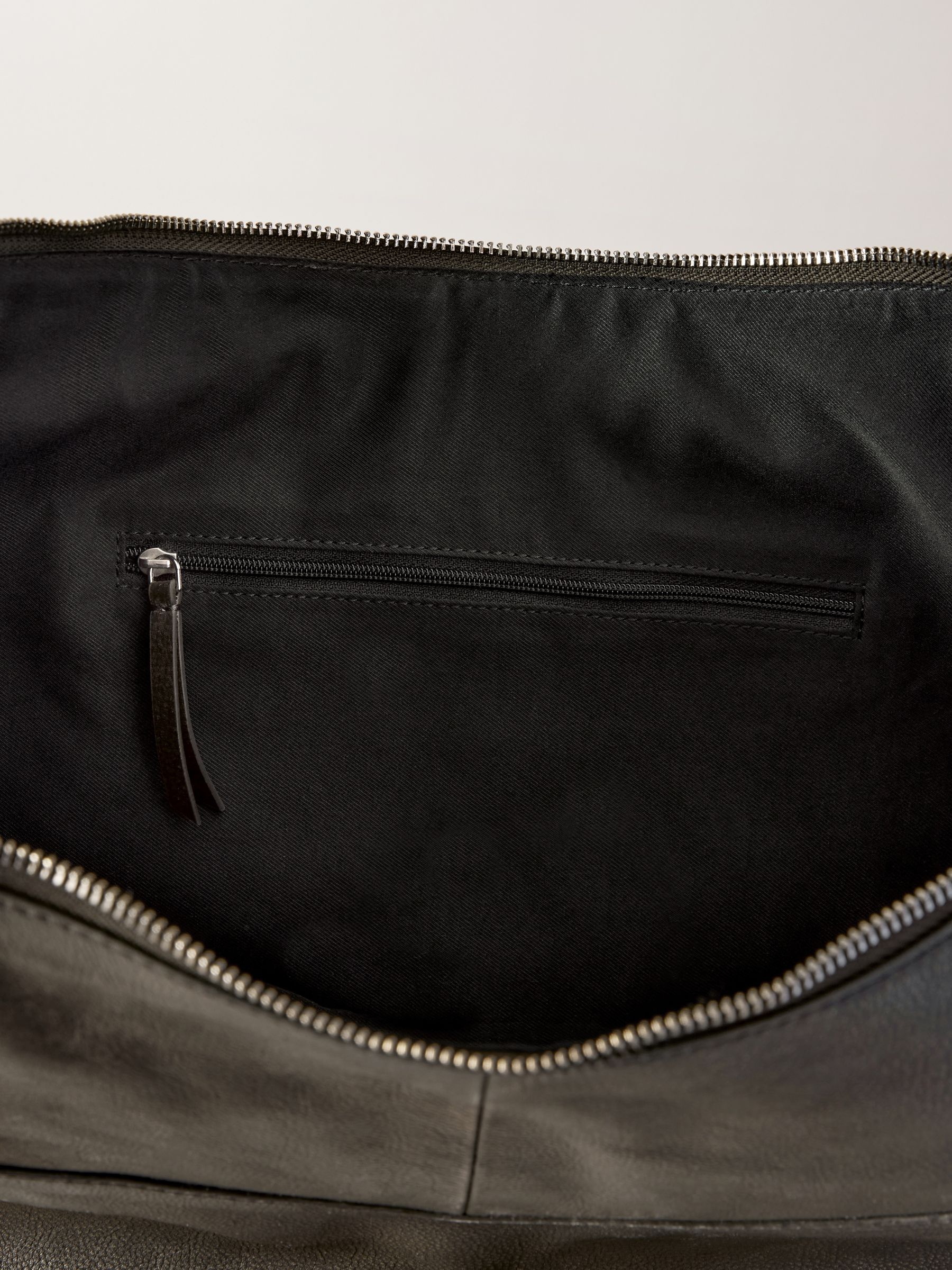 Buy Grey Leather Washed Oversized Sling Bag from Next Germany