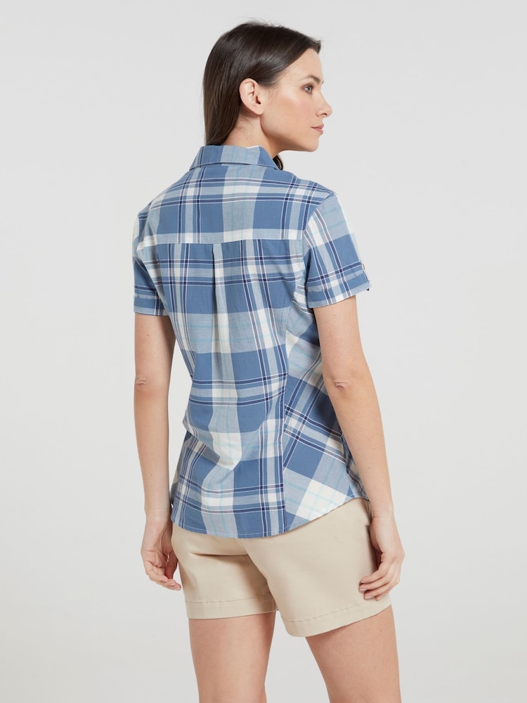 Mountain Warehouse Light Blue Womens Holiday 100% Cotton Shirt - Image 2 of 5