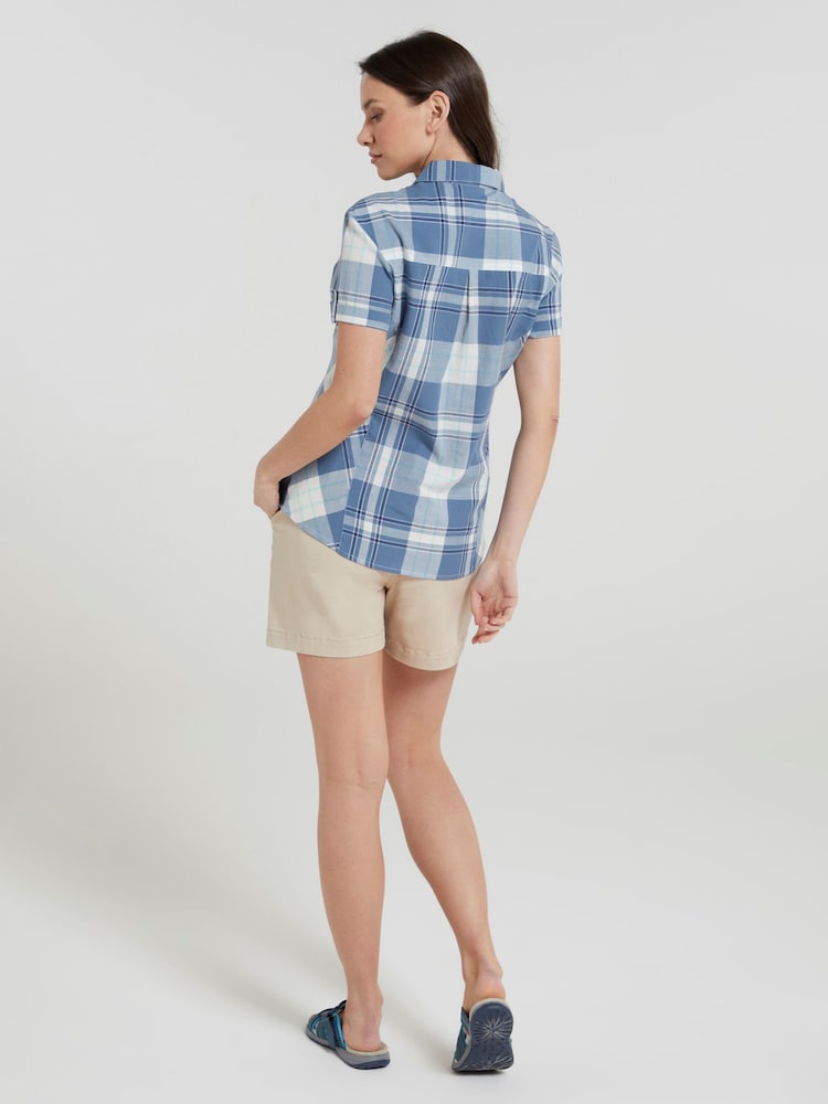 Mountain Warehouse Light Blue Womens Holiday 100% Cotton Shirt - Image 3 of 5