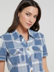 Mountain Warehouse Light Blue Womens Holiday 100% Cotton Shirt - Image 4 of 5