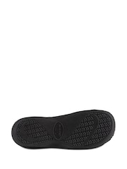 Totes Black Isotoner Popcorn Terry Mules Slippers - Image 5 of 5