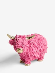 Pink Hamish the Highland Cow Ornament - Image 4 of 4