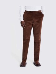 MOSS Copper Orange Slim Fit Corduroy Trousers - Image 4 of 4