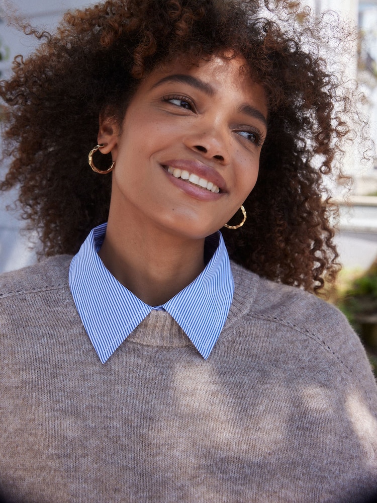 Gold Tone Tabitha Simmons Yasmin Hoop Earrings - Image 1 of 5