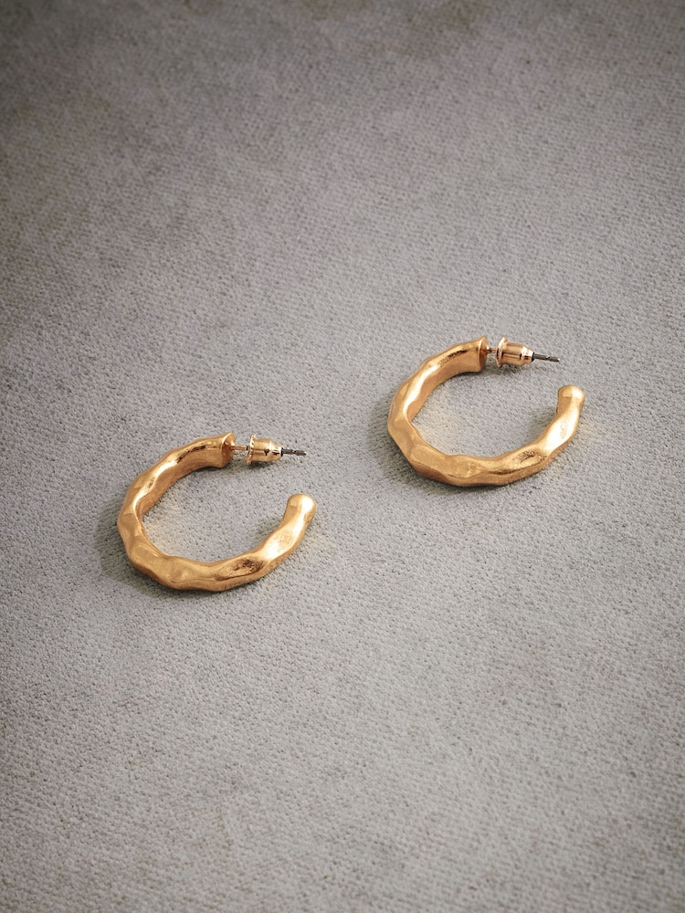 Gold Tone Tabitha Simmons Yasmin Hoop Earrings - Image 5 of 5