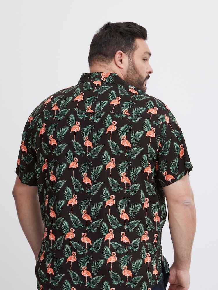Blend Black Printed Short Sleeve Shirt - Image 2 of 5