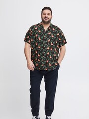 Blend Black Printed Short Sleeve Shirt - Image 4 of 5