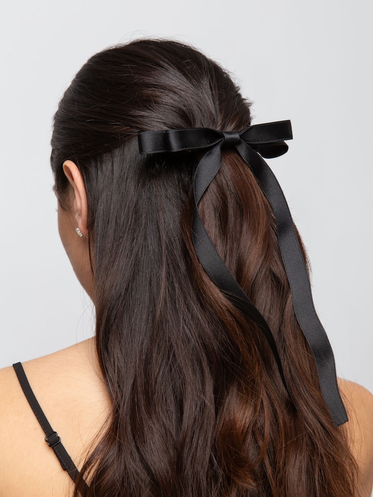 Aela Cream Skinny Satin Bow - Image 4 of 4