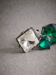 Green Tabitha Simmons Nili Jewelled Mismatch Earrings - Image 7 of 8