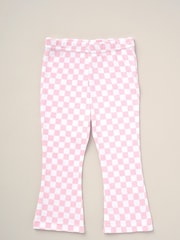 Lily & Jack Pink Top Flared Leggings And Headband Outfit Set 3 Piece - Image 4 of 5